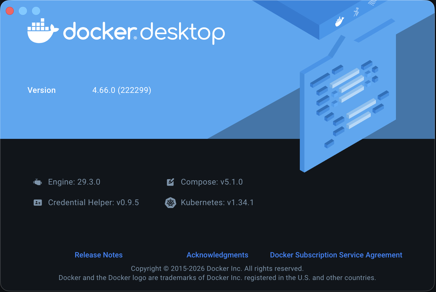 Docker Desktop Welcome