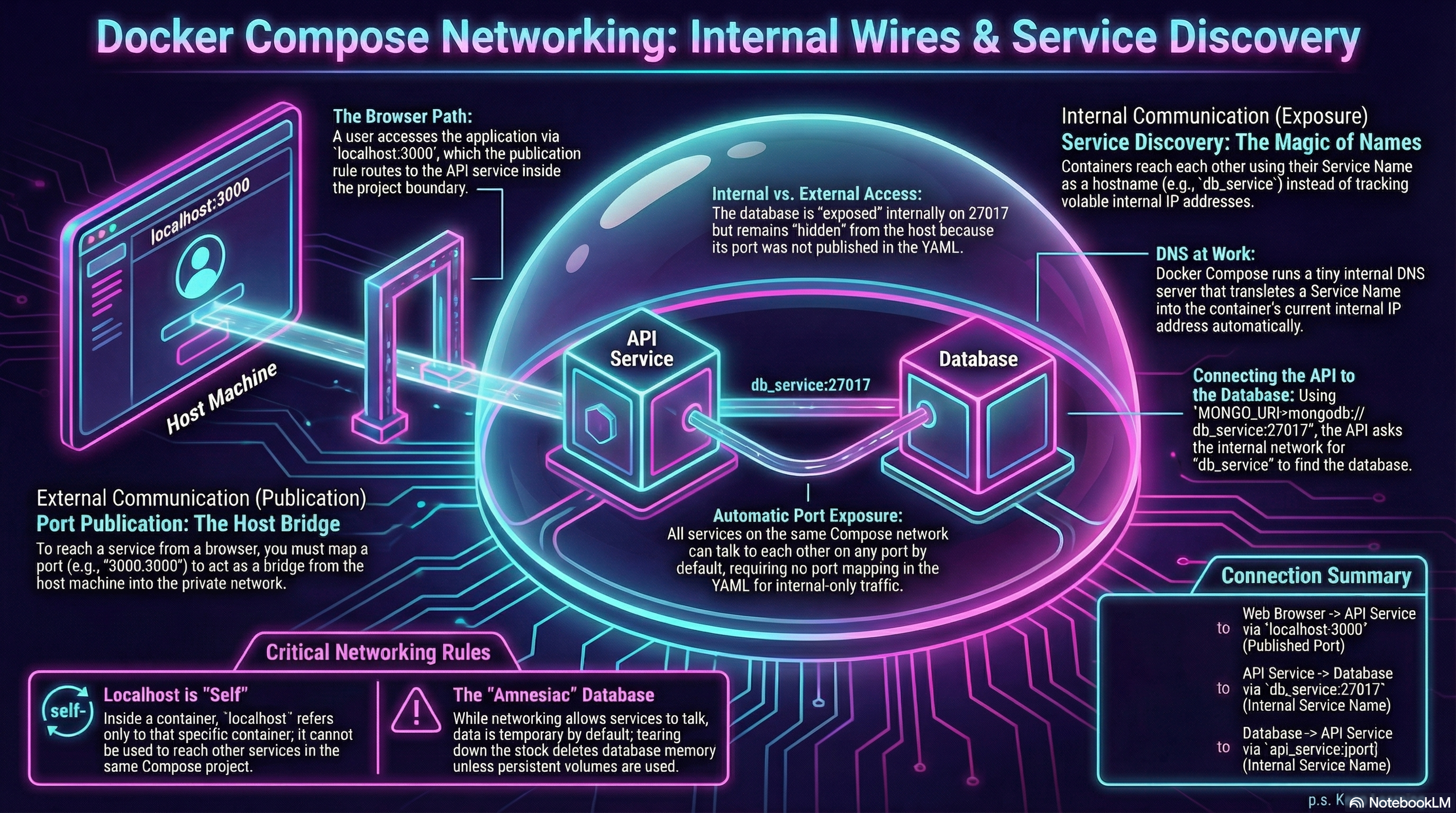Internal Networking and Service Discovery with Docker Compose